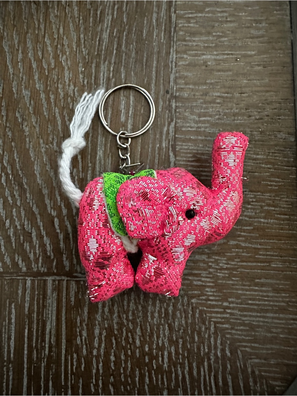 Pink Elephant Keychain